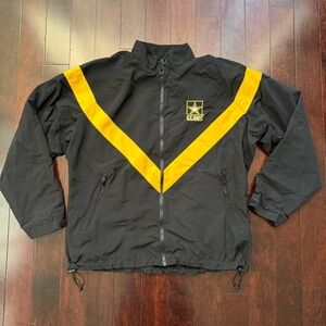 US Army Jacket Black Physical Fitness APFU Uniform Military Women’s Size M Reg